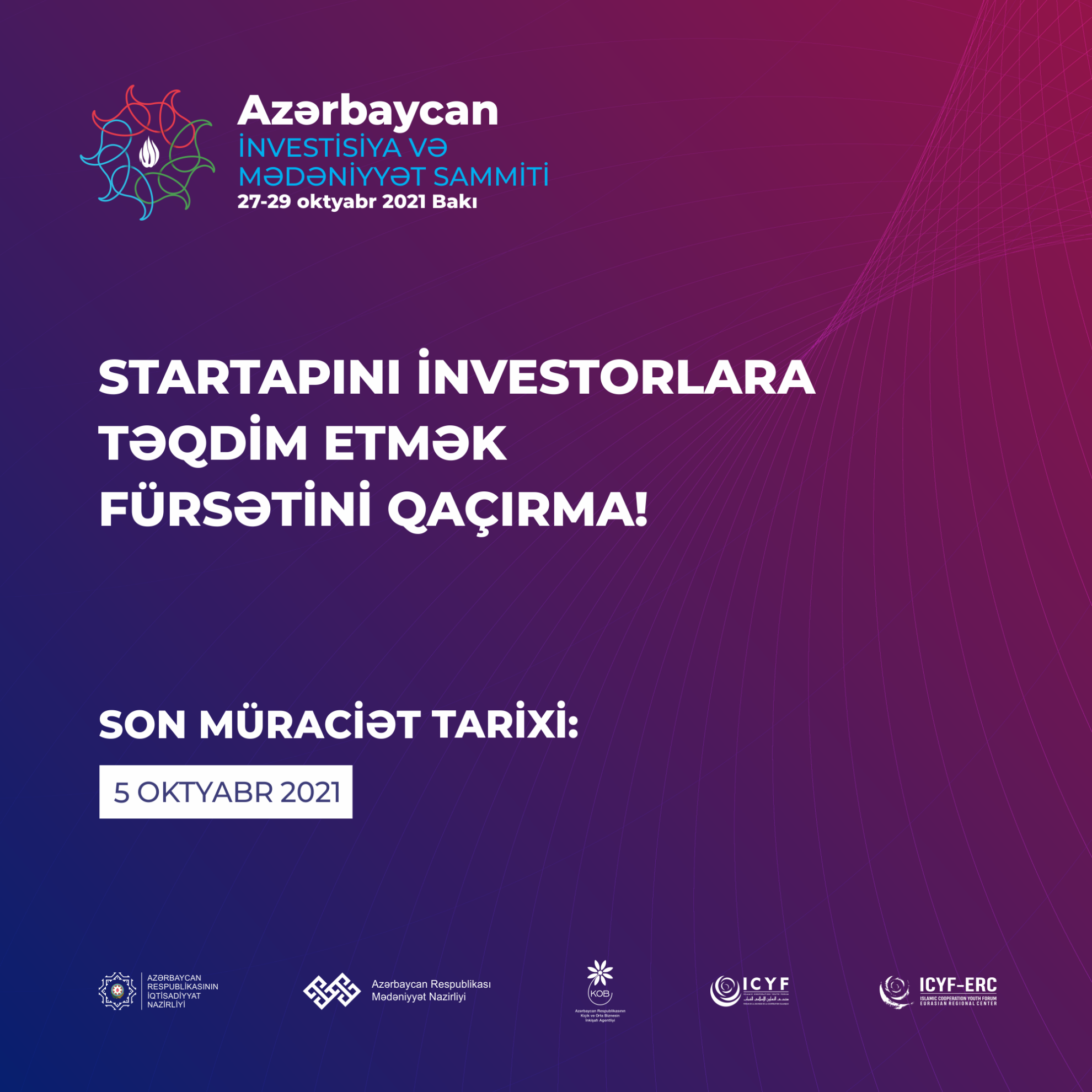 azerbaycan-investisiya-ve-medeniyyet-sammiti-startaplara-layihelerini-investorlara-teqdim-etmek-furseti-verecek--