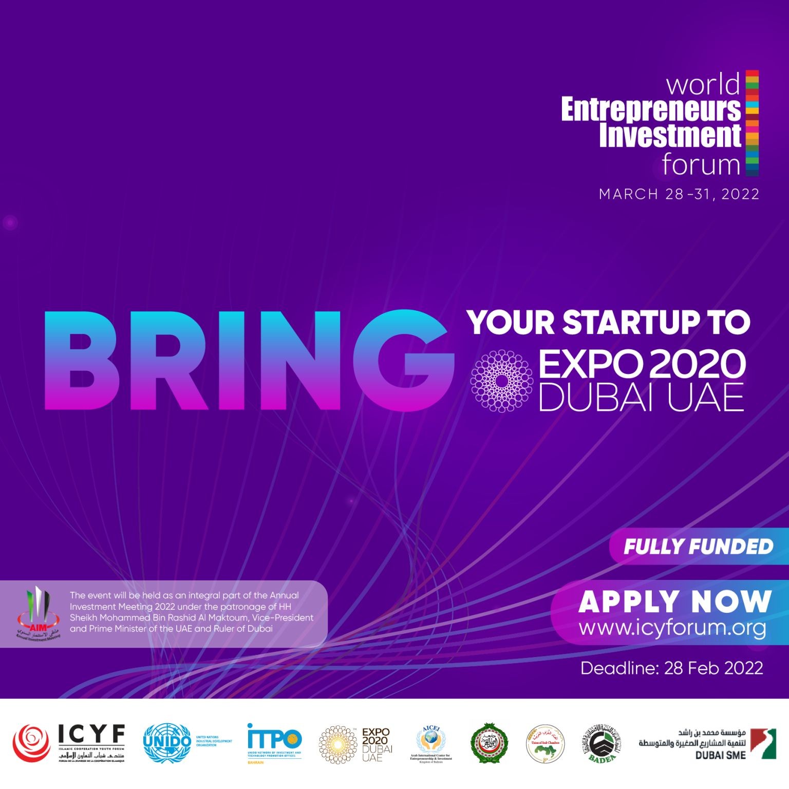 call-for-application-world-entrepreneurs-investment-forum-weif-2022--